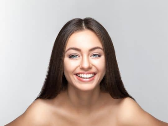 Teeth whitening - a girl's picture